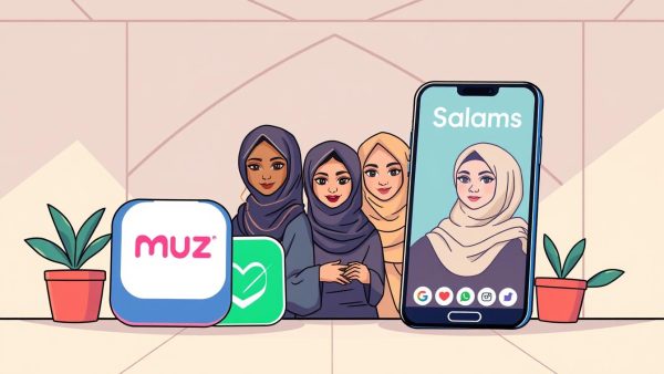Muzz vs Salams comparison for the best Muslim dating apps for marriage